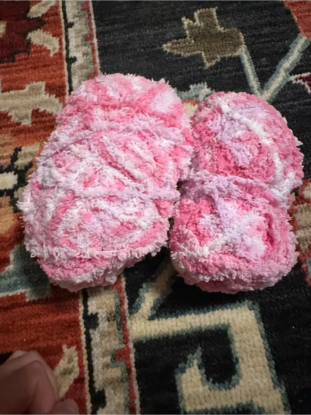 Soft Pink Chenille Decorative Yarn Bundle - Home Accents